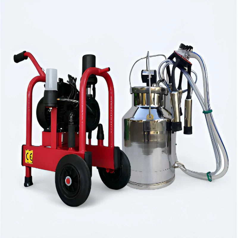 400 LPM Mobile Cow Milking Machine with Stainless Steel Bucket