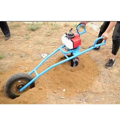 STALLION 63CC 2-in-1 Trolley Earth Auger 3.5 HP with 8 Inch Drill STEA-63