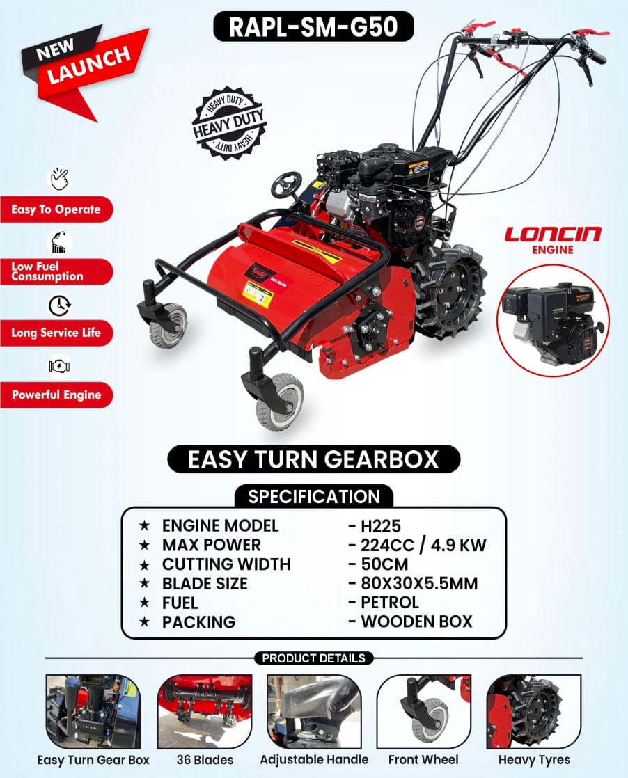 STUBBLE MOWER FOR ZERO CULTIVATION