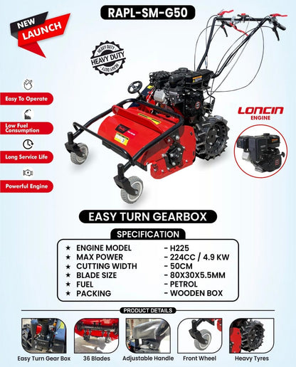 STUBBLE MOWER FOR ZERO CULTIVATION