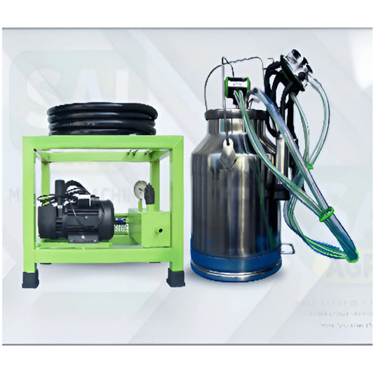 Milking Machine with Stainless Steel Bucket 200 LPM Monoblock