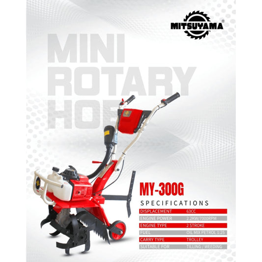 MITSUYAMA 3 HP 63cc Best Chota Tractor Mini Power Weeder MY-300G